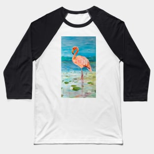 Flamingo. Costa Brava Baseball T-Shirt